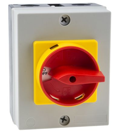 RS PRO 3 Pole Panel Mount Non Fused Isolator Switch - 32 A Maximum Current, 15 kW Power Rating, IP65