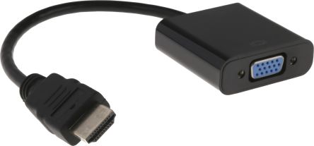 RS PRO AV Adapter, Male HDMI to Female VGA (182-8478)