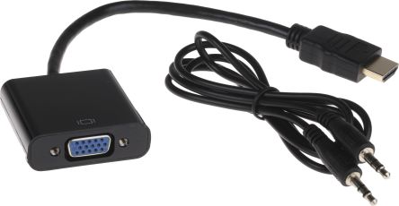 RS PRO AV Adapter, Male HDMI to Female VGA (195-4345)