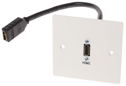 RS PRO Single Gang 1 Way Female HDMI Faceplate (665-9633)