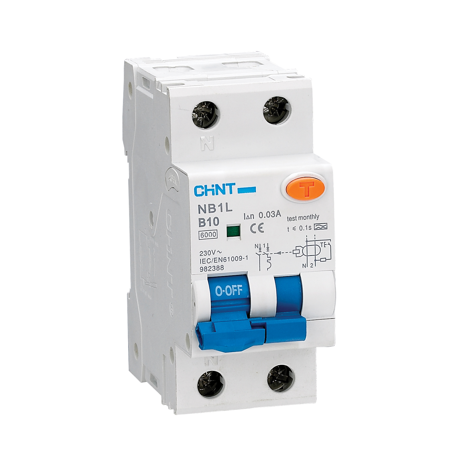 Residual Current Operated Circuit Breaker With Ver-current Protection (Magnetic), NB1L Series