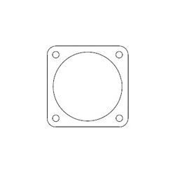 Gasket for D / MS A / B Series Waterproof Connector (R1) (P-100842-28(R1)) 