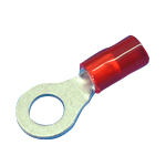 Crimp Terminal with Insulated Coating for Copper Wires, Circular Terminal (RAP Type) (RAP1.25-L3 ﾐﾄﾞﾘ) 