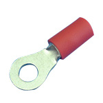 Crimp Terminal With Insulated Coating for Copper Wires, Ring Terminal (RAV Type) (RAV5.5-S6 ｱｶ) 