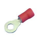 Crimp Terminal with Insulated Coating for Copper Wires, RingTerminal (RBV Type) (RBV2-M3 ｸﾛ) 
