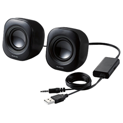 Compact Speakers / 4 W / USB Powered / Black 