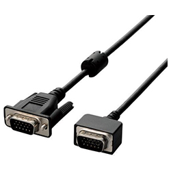 D-Sub 15-Pin (Mini) Cable / Compact Connector / 2.0 m / Black