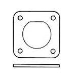 Square Flanges for RM Series (RM15TR-F(71)) 