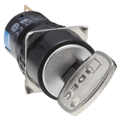 ø16 A6 Series Keyed Selector Switch, Round (AS6M-3KT2D) 