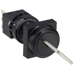 ø16 H6 Series Keyed Selector Switch, Rounded Corners (HA3K-32C2D) 
