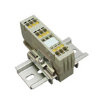 Clutch Lock Terminal Block, Compact Series (Rail Type), Includes Insertion Display Function