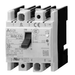 Earth Leakage Circuit Breakers (ELCB) NV-FAU Series with accessories