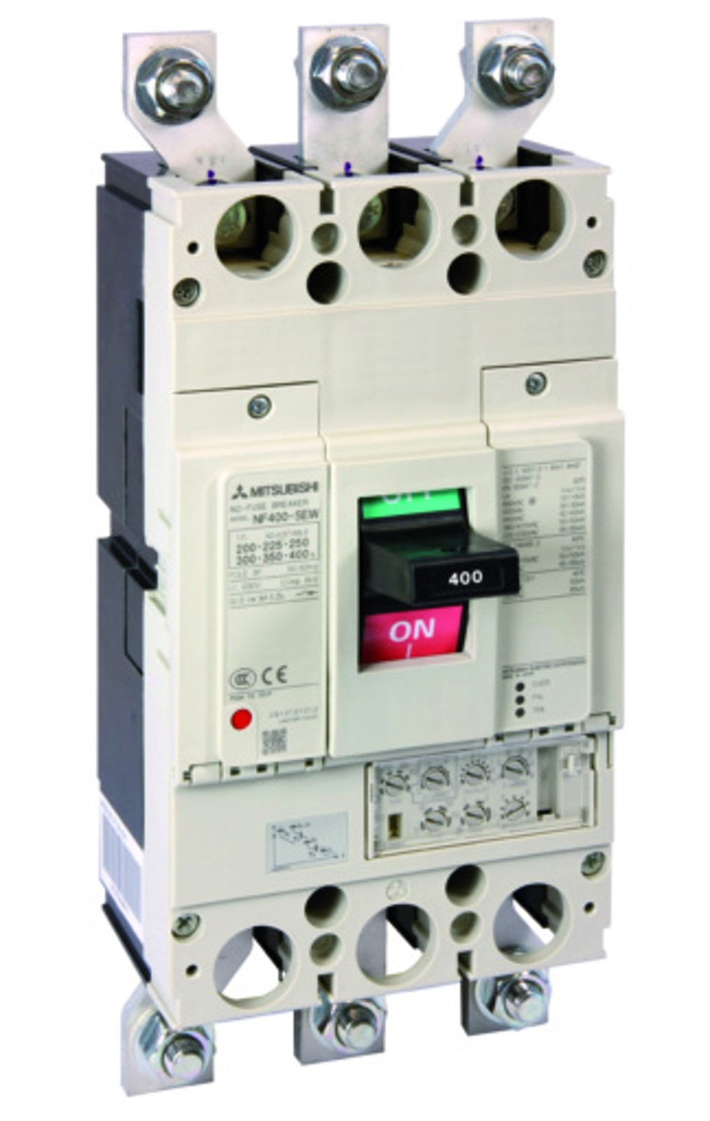Earth Leakage Circuit Breakers (ELCB) NV-HEW Series (NV400-HEW 3P 200-400A 30MA) 
