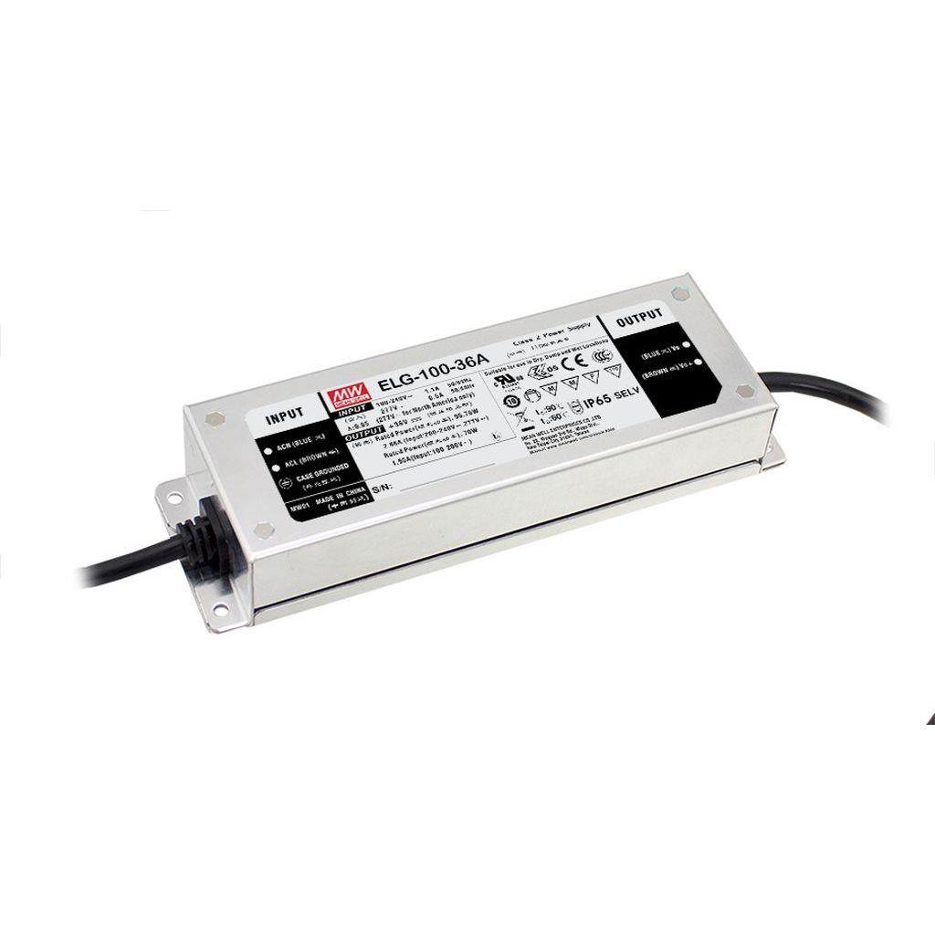 AC-DC Single output LED Driver (CC) with PFC, ELG-100 Series
