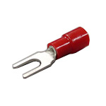 Fork Type (Y Type) Eco-Friendly Insulated Crimp Terminal For Copper Wire (TMEX1.25Y-5-RED) 