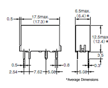 Model G6D-1A-ASI(-AP) external dimensions