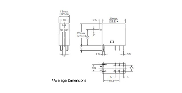 Mini Power Relay Plug-In Terminal Type G2R-□-S: related images