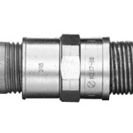 Combination Coupling (for use with a standard plica and a steel electrical conduit or thick steel electrical conduit with screws)