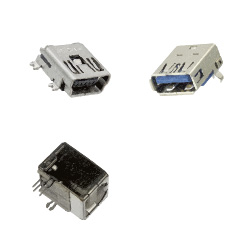 USB/DVI/HDMI Connectors for Circuit Boards Image