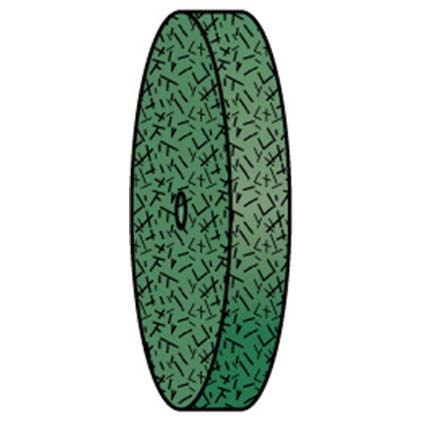 Green Felt Wheel (Chromium Oxide Permeated) (FB651) 