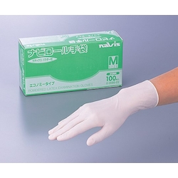 Thin Rubber Glove, Navi Roll Glove With Powder Economy S
