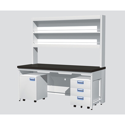 Side Laboratory Table Steel Type, Flat, With Reagent Shelf, Cart