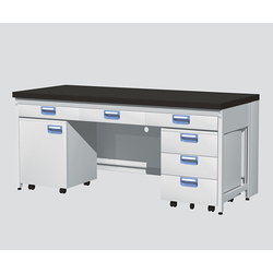 Side Laboratory Table Steel Type, Suspension Drawer, With Cart, ERB Series (3-4135-02)