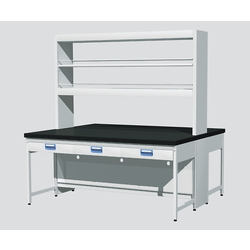 Central Laboratory Table Steel Type, Suspension Drawer, With Reagent Shelf, EAB Series