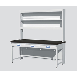 Side Laboratory Table Steel Type, Suspension Drawer, With Reagent Shelf, ERB Series (3-4140-02)