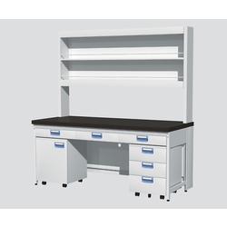 Side Laboratory Table Steel Type, Suspension Drawer, With Reagent Shelf, Cart, ERB Series