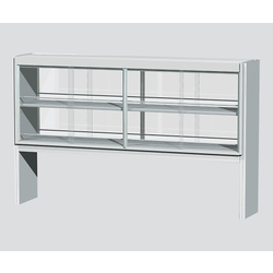 Steel Reagent Shelf for Central Laboratory Table, With Glass Door, Double-Sided, ESTW Series (3-4154-03)
