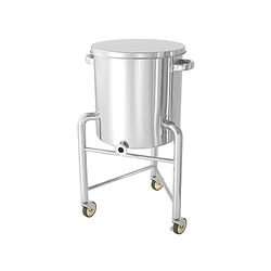 Bottom Slope Type Stainless Steel Tank, With Legs, With Flat Lid, KTT-ST-L Series