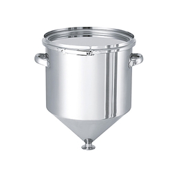 Hopper Type Stainless Steel Airtight Tank, Band Type, With L Type Silicone Seal, HT-CTL Series
