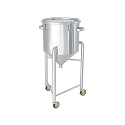 Hopper Type Stainless Steel Airtight Tank, Latch Type, With Legs, With A Type Silicone Seal, HT-CTH-L Series