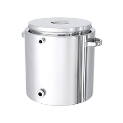 Bottom Slope Type Stainless Steel Jacket Container, With Stock Lid, KTT-ST-J Series