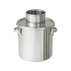 Powder Recovery Stainless Steel Container (Pipe Shape With Rib), FK-CTH Series (61-0752-89)