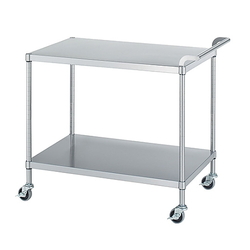 Stainless Steel Cart (SUS304, 2-Tier Shelf Specification Without Guard) MN02 Series