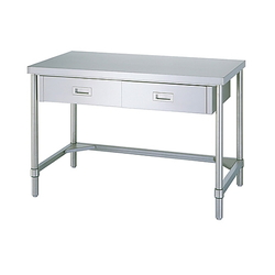Stainless Steel Work Bench With Drawer (SUS304, Three-Side Frame Specifications) (61-0009-40)
