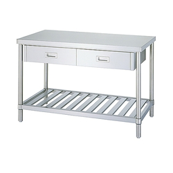 Stainless Steel Work Bench With Drawer (SUS304, Drainage Mat Shelf Specifications)