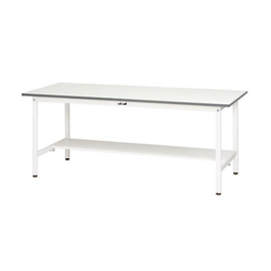 Work Table 150 Series, Rigid H740 mm, With Half-Sided Shelf Board, SUP Series (61-3742-03)