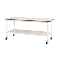 Work Table 150 Series, Mobile, H826 mm, With Full-Scale Shelf Board, SUPC Series (61-3742-91)