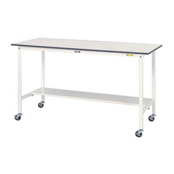 Work Table 150 Series, Mobile, H1,036 mm, With Half-Sided Shelf Board, SUPHC Series (61-3743-16)