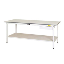 Work Table 150 Series With Fixed Cabinet, H740 mm, With Full-Scale Shelf Board, SUP Series (61-3744-47)