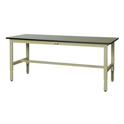 Work Table 300 Series, Height Adjustment Type H600 to H900 mm, Linoleum Top Plate, SWRA Series (61-3746-45)
