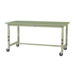 Work Table 300 Series, Height Adjustable and Mobile Type, Steel Top Plate, SWSAC Series (61-3756-38)