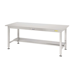Stainless Steel Work Table With Half-Sided Shelf Board, SS3 Series (61-3764-26)