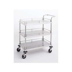 W17 Type Stainless Steel Cart (Shelf Board / Strut: SUS304)