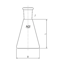 Erlenmeyer Flask, 3,000 mL, 3250-3 Series