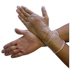 PVC Gloves, Long, Thin / Smooth Type (100 Pcs. Included) (61-8737-01)