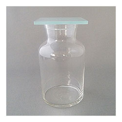 Gas Collecting Bottle, 250 mL (With Bottom and Lid)